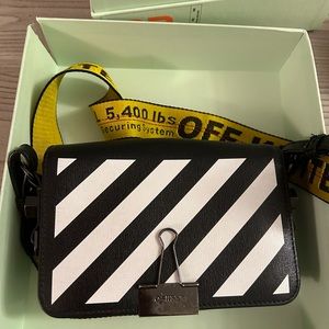 Off white crossbody bag